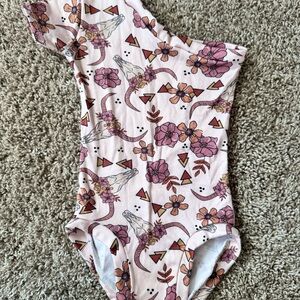 Floral Pink Kids One Piece